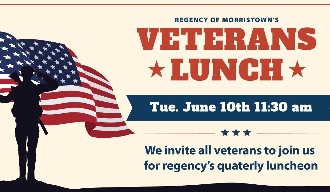 Join Us for Our Quarterly Veterans Lunch